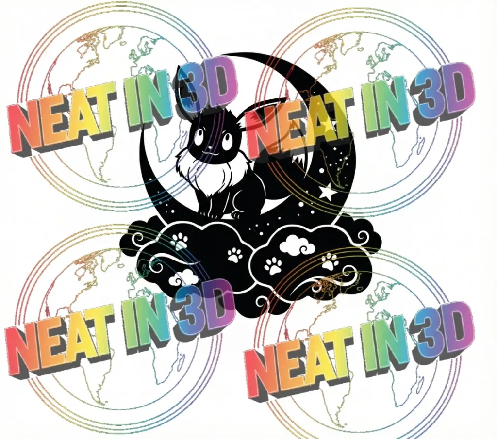 Celestial Fox & Moon Vinyl Decal | Eevee Inspired Sticker 4 x 5 inches