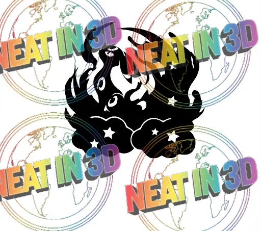 Celestial Dark Spirit & Shadows Vinyl Decal | Umbreon Inspired Sticker 4 x 5 inches (Holo Opal)