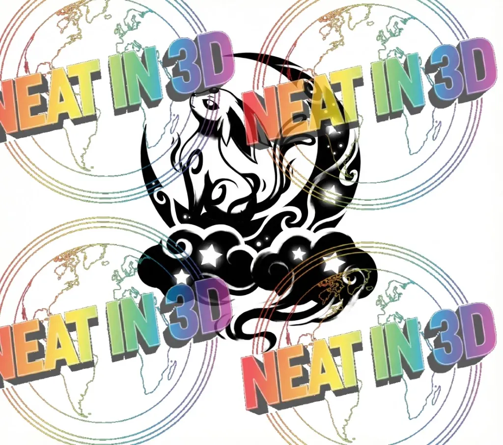 Celestial Mystic Spirit & Moon Vinyl Decal | Espeon Inspired Sticker 4 x 5 inches (Holo Opal)